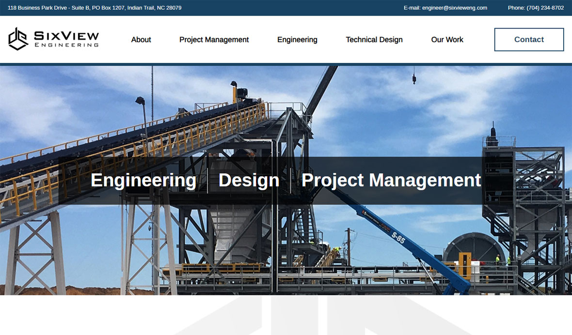 engineering website design