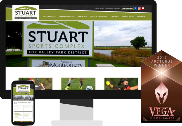 Award Winning Park District website design