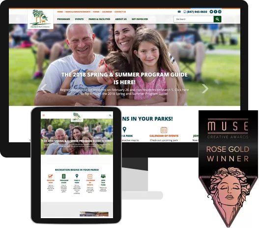 award winning website