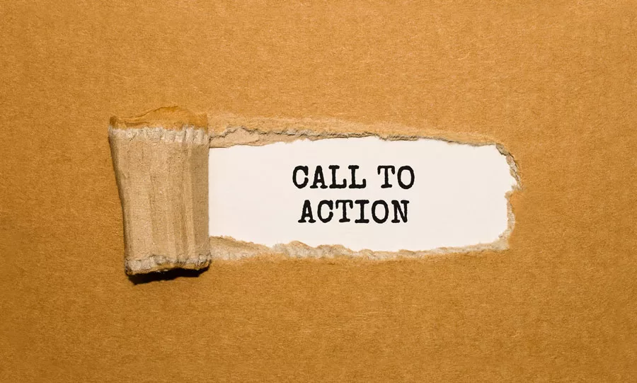 web design call to action