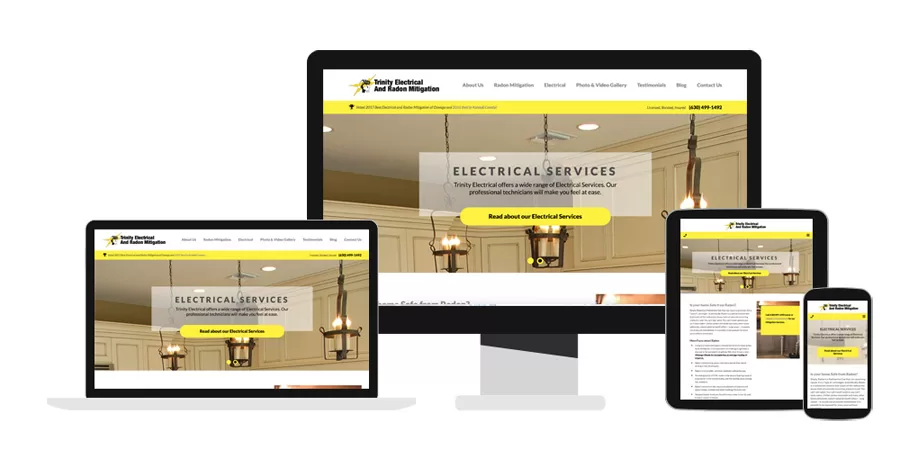 electrician web design