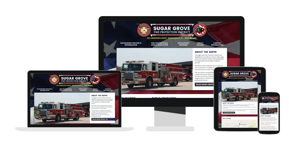 fire department web design