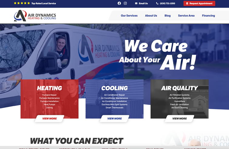 HVAC Website Design
