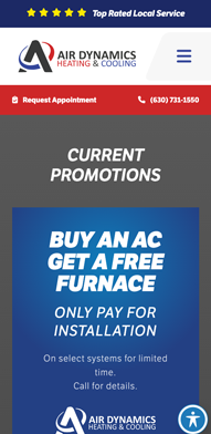 HVAC Mobile Website Design
