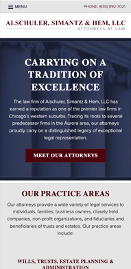 Lawyer Mobile Website Design