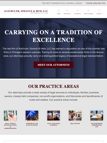 Lawyer tablet Website Design