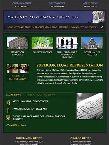 Lawyer iPad Website Design